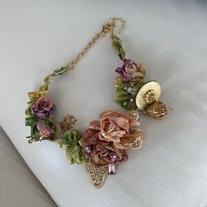 Hand beaded necklace Italian